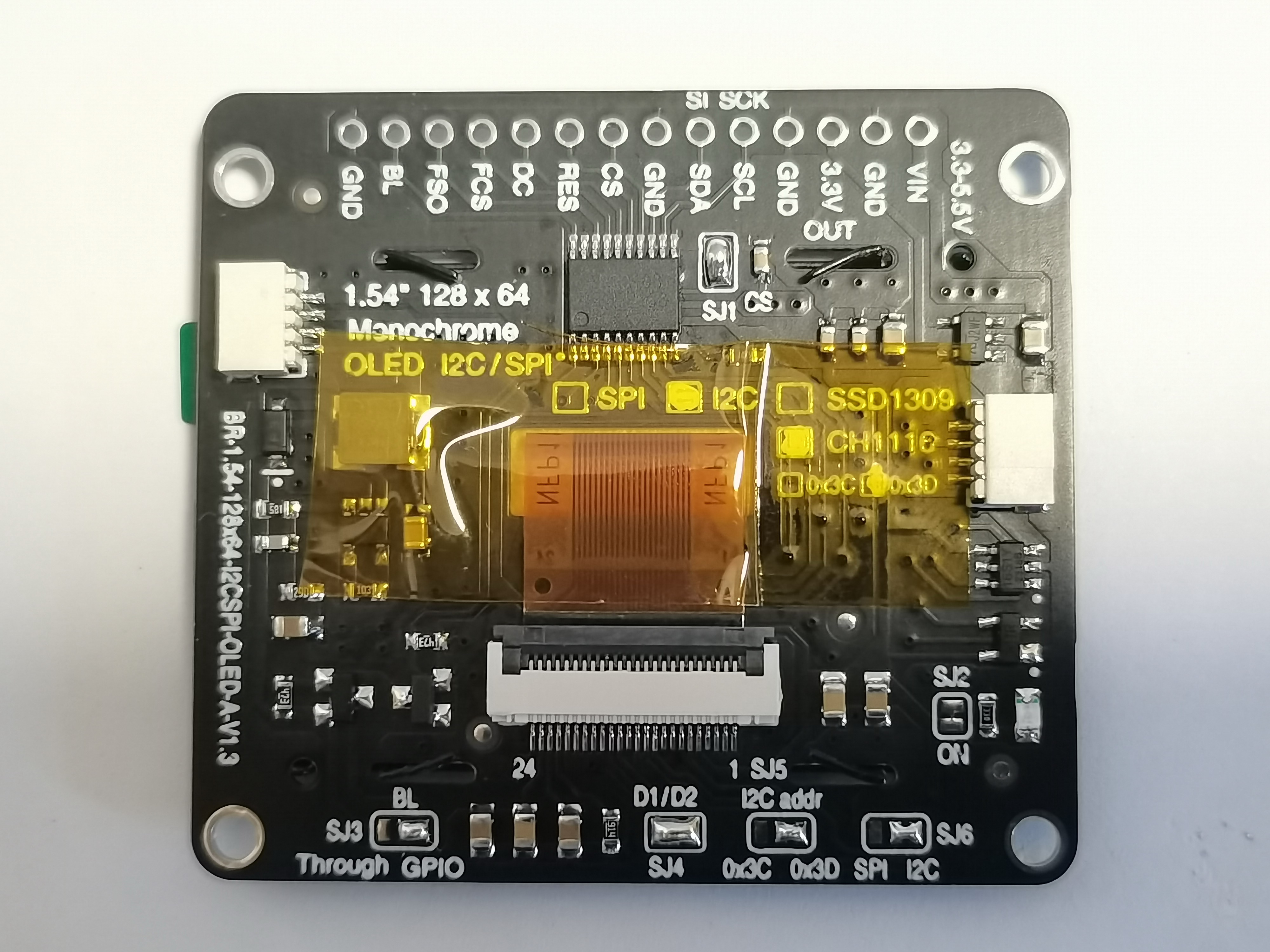  BR-1.54-128x64-I2CSPI-OLED-A-V1.2-1.3 